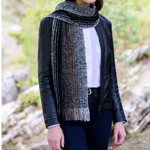 Load image into Gallery viewer, My go-to Mucros Weavers black/brown/beige super cozy soft scarf