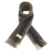 Load image into Gallery viewer, My go-to Mucros Weavers black/brown/beige super cozy soft scarf