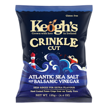 Load image into Gallery viewer, Keogh&#39;s Atlantic Sea Salt &amp; Baldamic Vinegar Crinkle Crisps